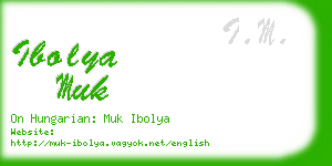 ibolya muk business card